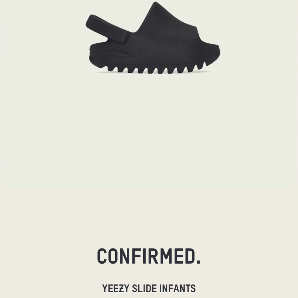 Authentic Size 3K Infant Yeezy Slides